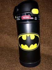 Thermos Batman Funtainer Water Bottle with Bail Handle – Black, 12oz - BRAND NEW