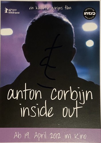 Anton corbijn signed art card - anton,