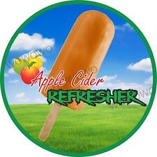 Ice cream van sticker Apple Cider refresher lolly stickers lolly trailer  decal