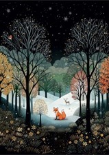 Bug Art Christmas card