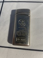 Vintage No. 2688 Military Eagle Windproof Butane Lighter Sang Xin Silver colored