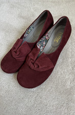 Hotter donna burgundy suede - 'donna',