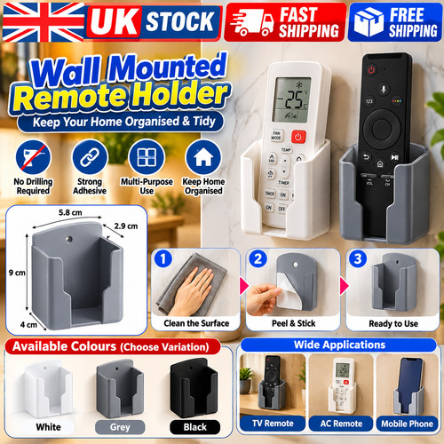 Wall mounted remote - mounted, control