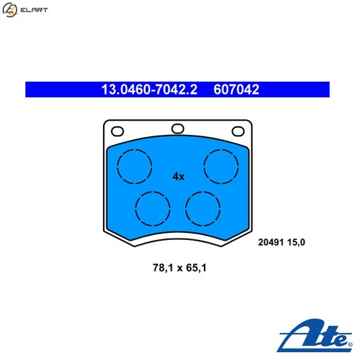 Brake pad set disc - pad,