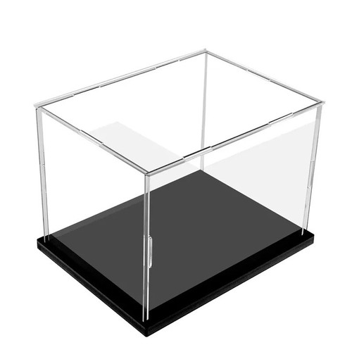 Clear acrylic display case - **clear,