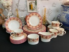 Vintage Johnson Brothers PAPYRUS Tableware Plates Cups Saucers Bowls Sugar Cream