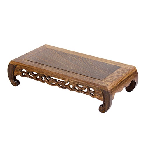 Carved wooden display - display, pedestal