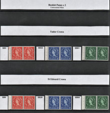 Wilding Specialist Booklet Panes x 2 Tudor & Edward Crown sets & singles