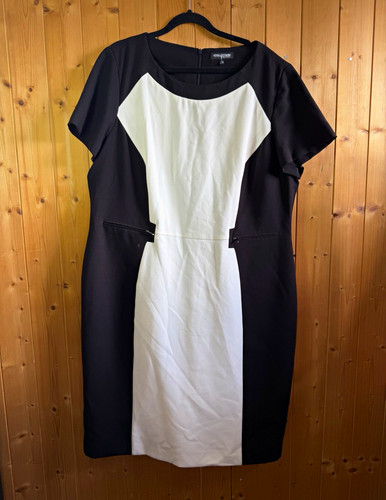 Black white debenhams dress - &,