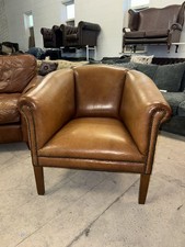 Tan Brown Real Leather Tub