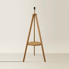 Shelf floor lamp wooden - lamp,