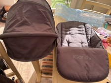 Icandy Orange Hood & liner Charcoal Excellent condition