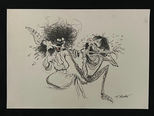 Tim burton painting - tim, drawing