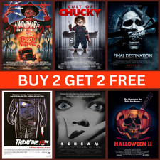 ICONIC HORROR MOVIE POSTERS