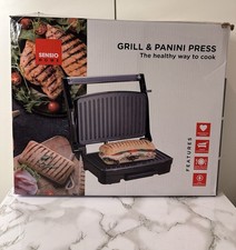 Panini Press Sandwich Toaster with Health Grill Non-Stick Sensio Home,