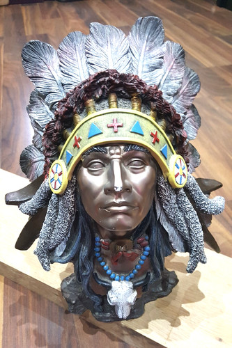 Cheroker indian statue - cheroker,