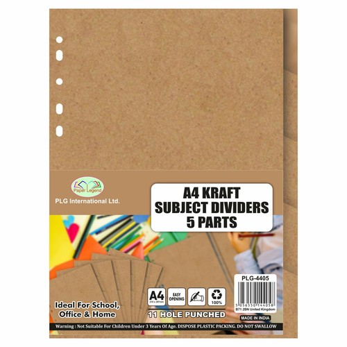 Kraft subject dividers - kraft,