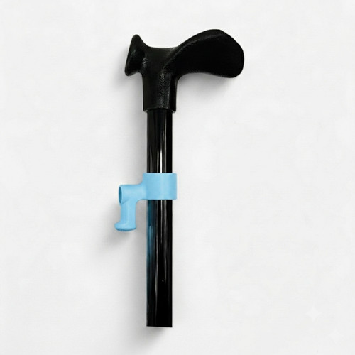 Walking stick clip - stick, clip-on