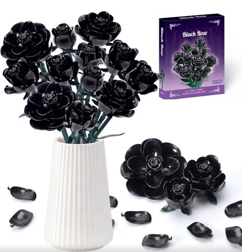 Black roses flower building - black,