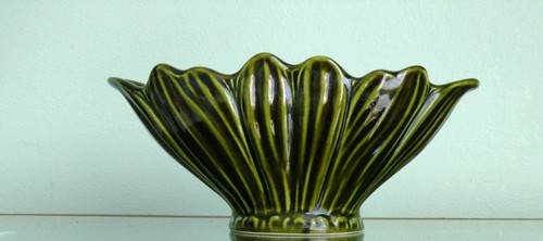Vintage art pottery pedestal - pottery,