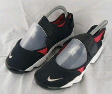 Nike Rift Sandals Womens Size UK 5.5 Air Rift Red White Black Summer Beach Shoes