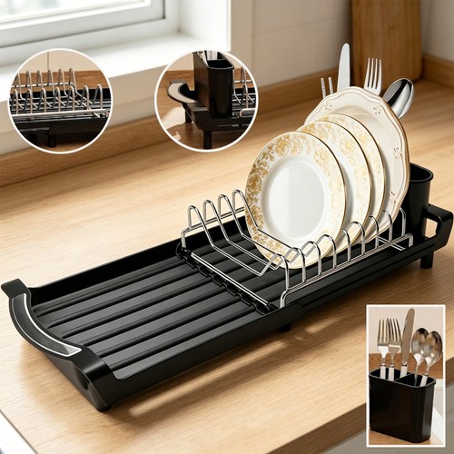 Compact dish drainer - dish, rack
