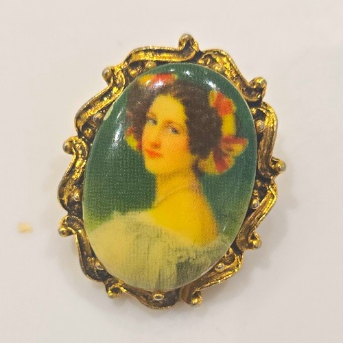Vintage portrait cameo - portrait, cameo-style