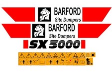 BARFORD SX3000 DUMPER DECALS
