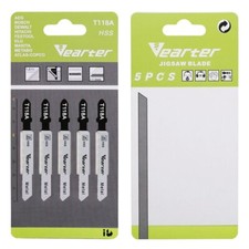 5 x T118A T shank HSS Jig Saw