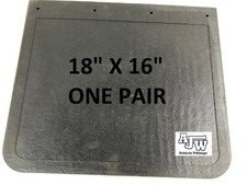 Rubber Mudflaps Mud Flap (1pr) 18" x 16" 457 x 406mm Truck Lorry Mud wing Guard