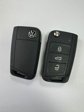 GENUINE VOLKSWAGEN 3 BUTTON REMOTE FLIP KEY FOB TESTED & WORKING 2G6959752AH
