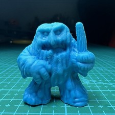 Bad Eggz Bunch #23 Yolkyuk (Blue) RARE Vintage Galoob Mini-Figure 1992