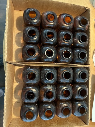 Vintage amber glass - amber,