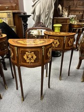 Pair Demi Lune Bedside Lamp