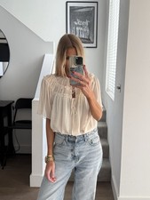 ZARA Women’s Cream Chiffon