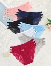 7 Pack Sexy Lace Bikini Briefs