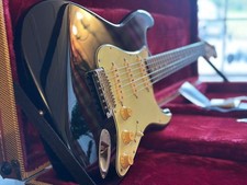 Fender Stratocaster Japan '62 RI Piano Black Texas Specials CIJ N-Serial w/ Docs