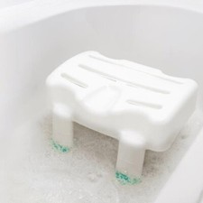 Height Adjustable Bath Seat with Non-Slip Suction Feet Portable Bathtub Stool