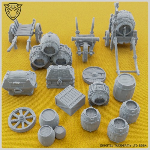 Barrels and chests scatter - barrels,