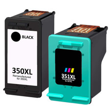 2 Ink Cartridge 350XL 351XL Fits For HP Deskjet D4200 D4260 D4263