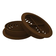 25 x Brown Plastic 70mm Round