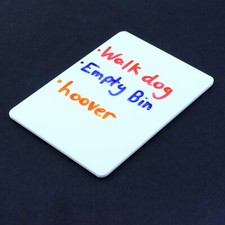 Rectangle White Board Strong Durable Home School Kids Drawing Writing Notes 