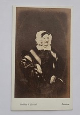 CDV OF LADY IN A STRIPED