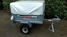 Blue 650GSM PVC Trailer Cover For  Erde102 &  Daxara107 Using  30CM High Frame