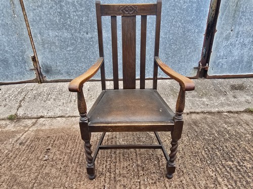 Antique barley twist carver - barley,