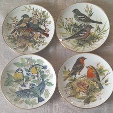 Vintage WWF Bird Plates x 4 by Ursula Band  1985 & 1986 Boxed with Certificates 