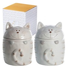 Ceramic Storage Jars 2pc