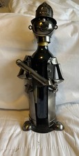 Wine Bottle Holder metal Police Man Novelty  funny gift stand