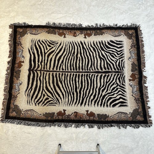 Vtg woven tapestry - tapestry, throw