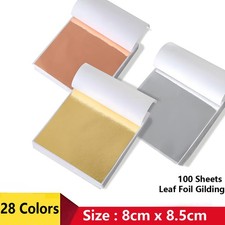 100 Sheets Leaf Foil Gilding